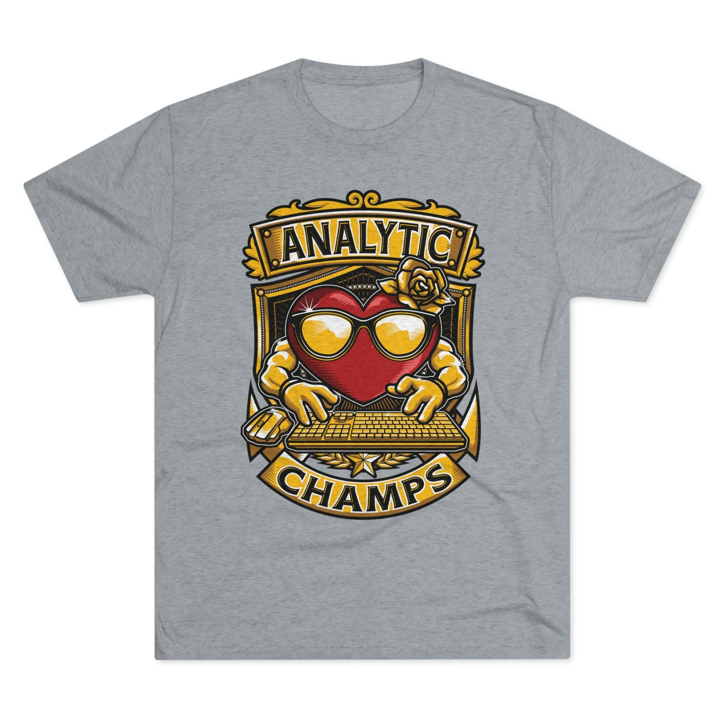 ANALYTICS CHAMPS - PREMIUM SOFT - Unisex Tri-Blend Crew Tee (Next Level 6010)