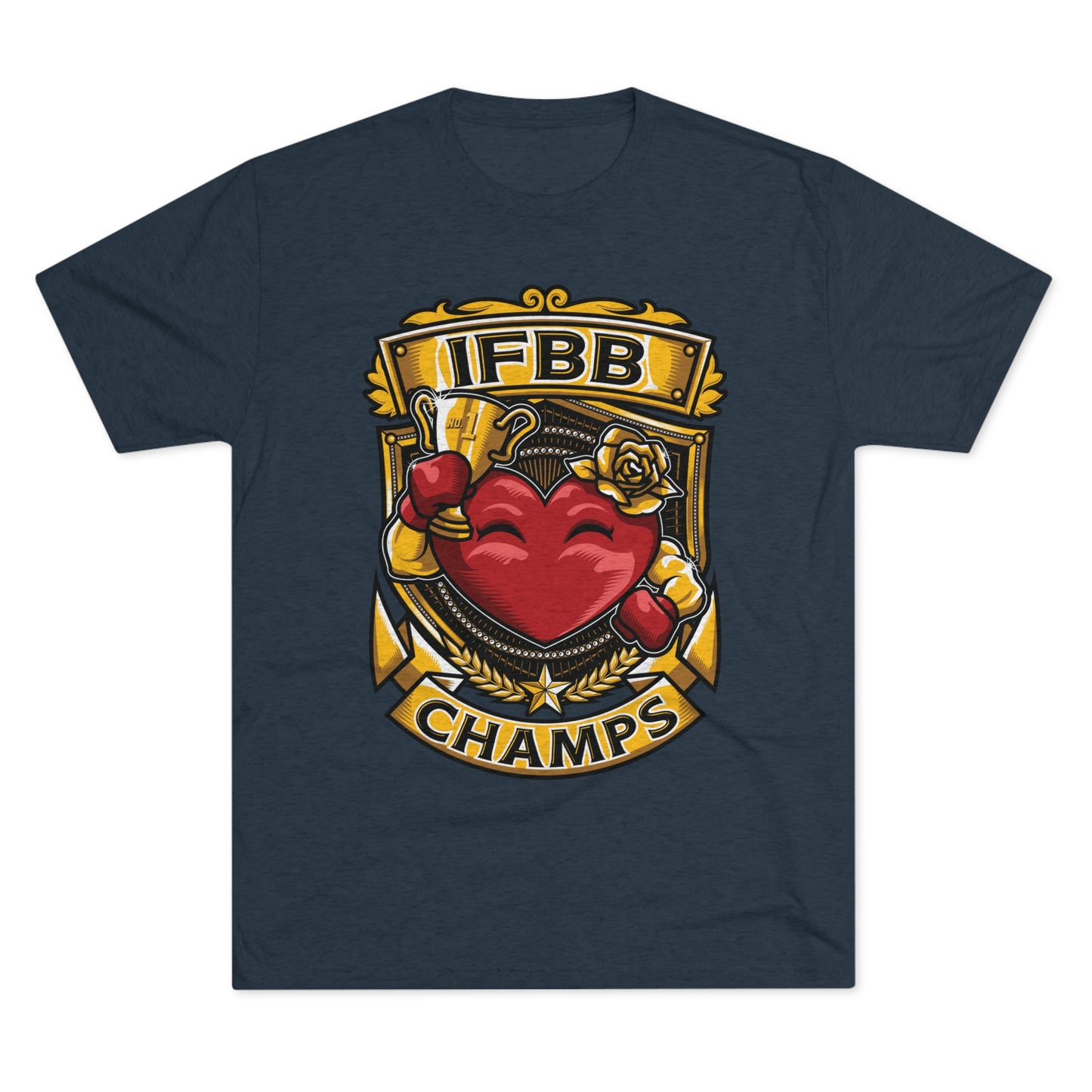 IFBB CHAMPS - PREMIUM SOFT - Unisex Tri-Blend Crew Tee (Next Level 6010)