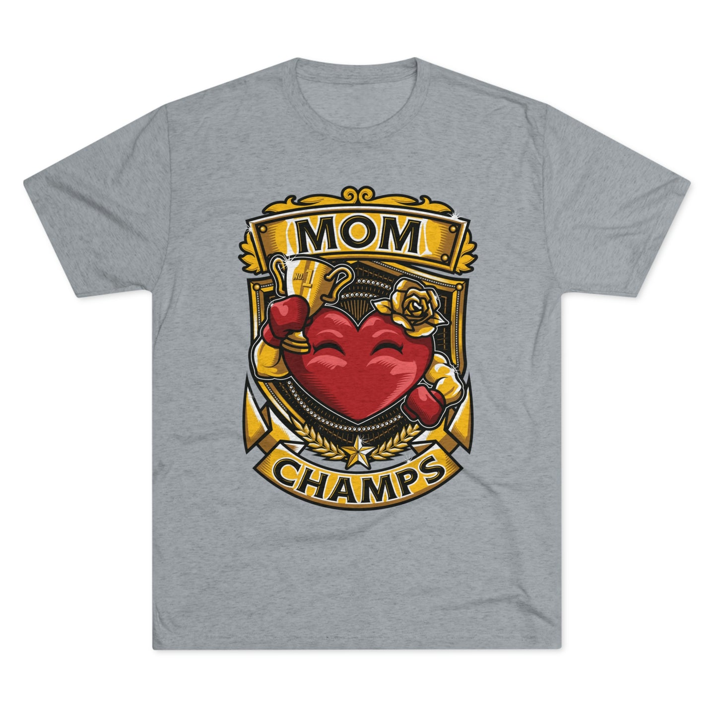 MOM CHAMPS - PREMIUM SOFT - Unisex Tri-Blend Crew Tee (Next Level 6010)