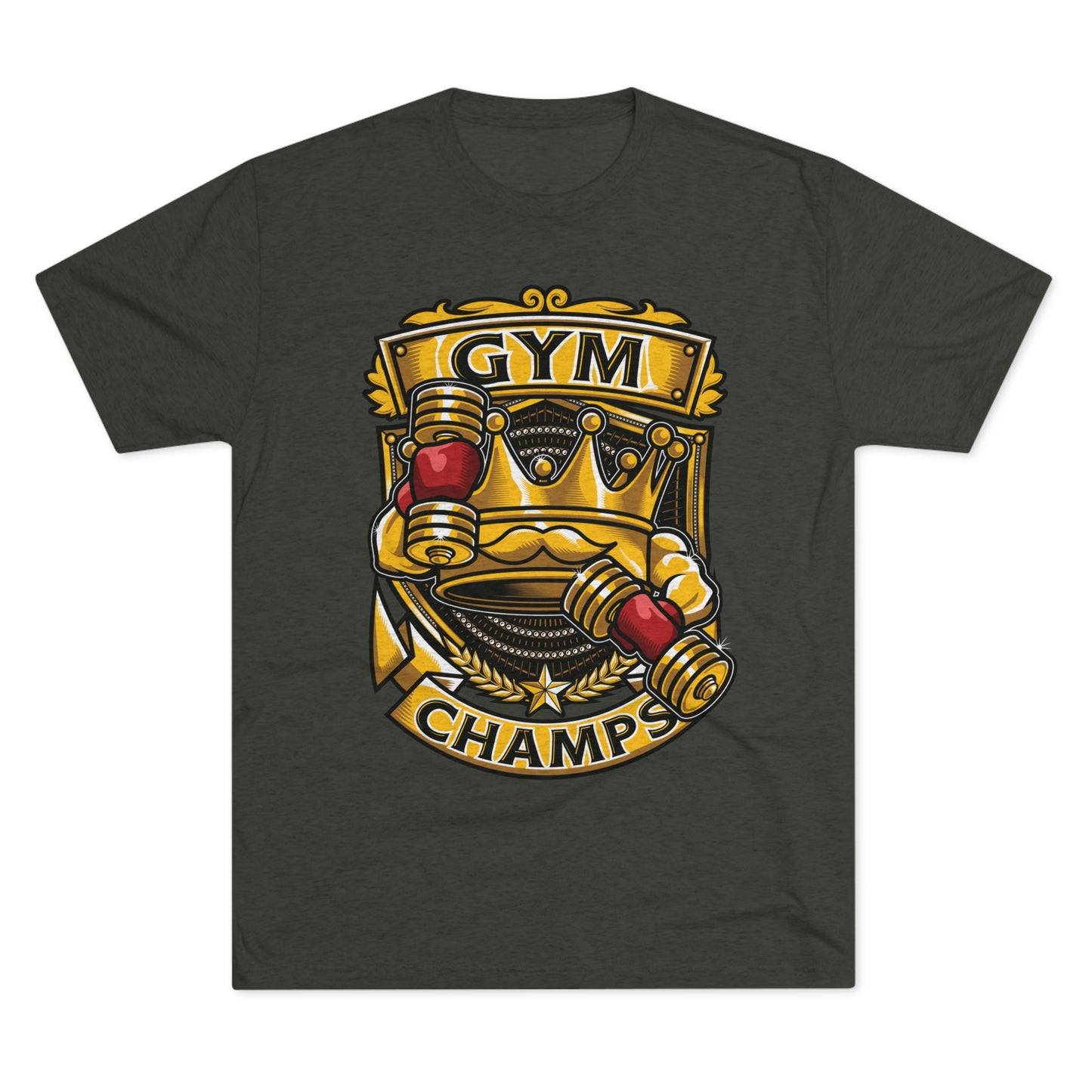GYM CHAMPS - PREMIUM SOFT - Unisex Tri-Blend Crew Tee (Next Level 6010)