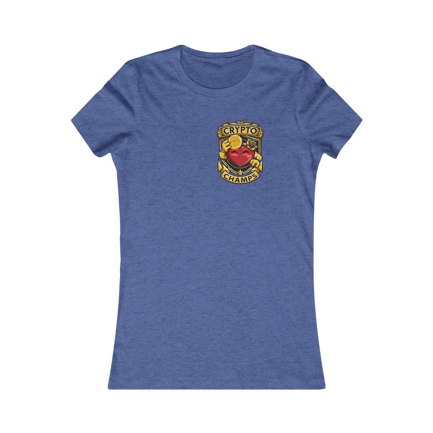 CRYPTO CHAMPS! (Small Front Logo) - Women's Favorite Tee (Bella+Canvas)