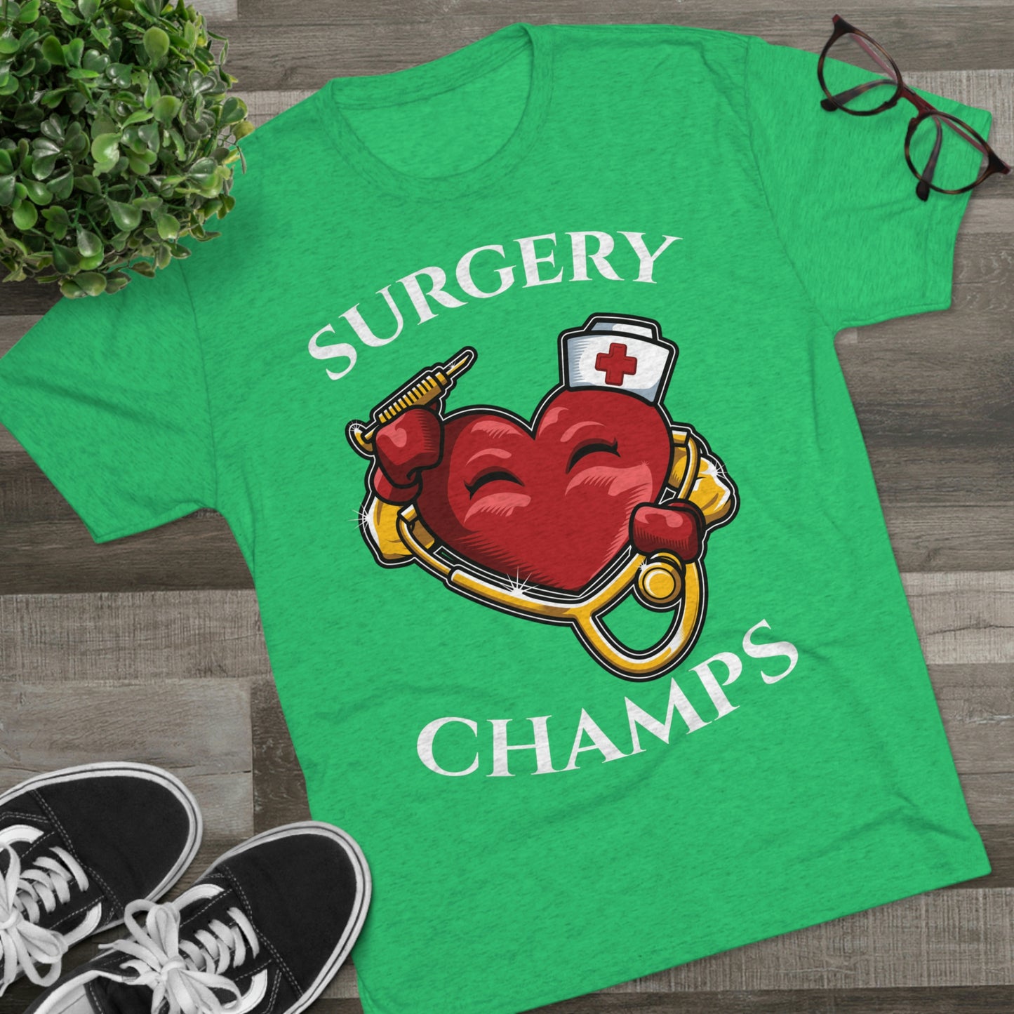 SURGERY CHAMPS - PREMIUM SOFT - Unisex Tri-Blend Crew Tee (Next Level 6010)