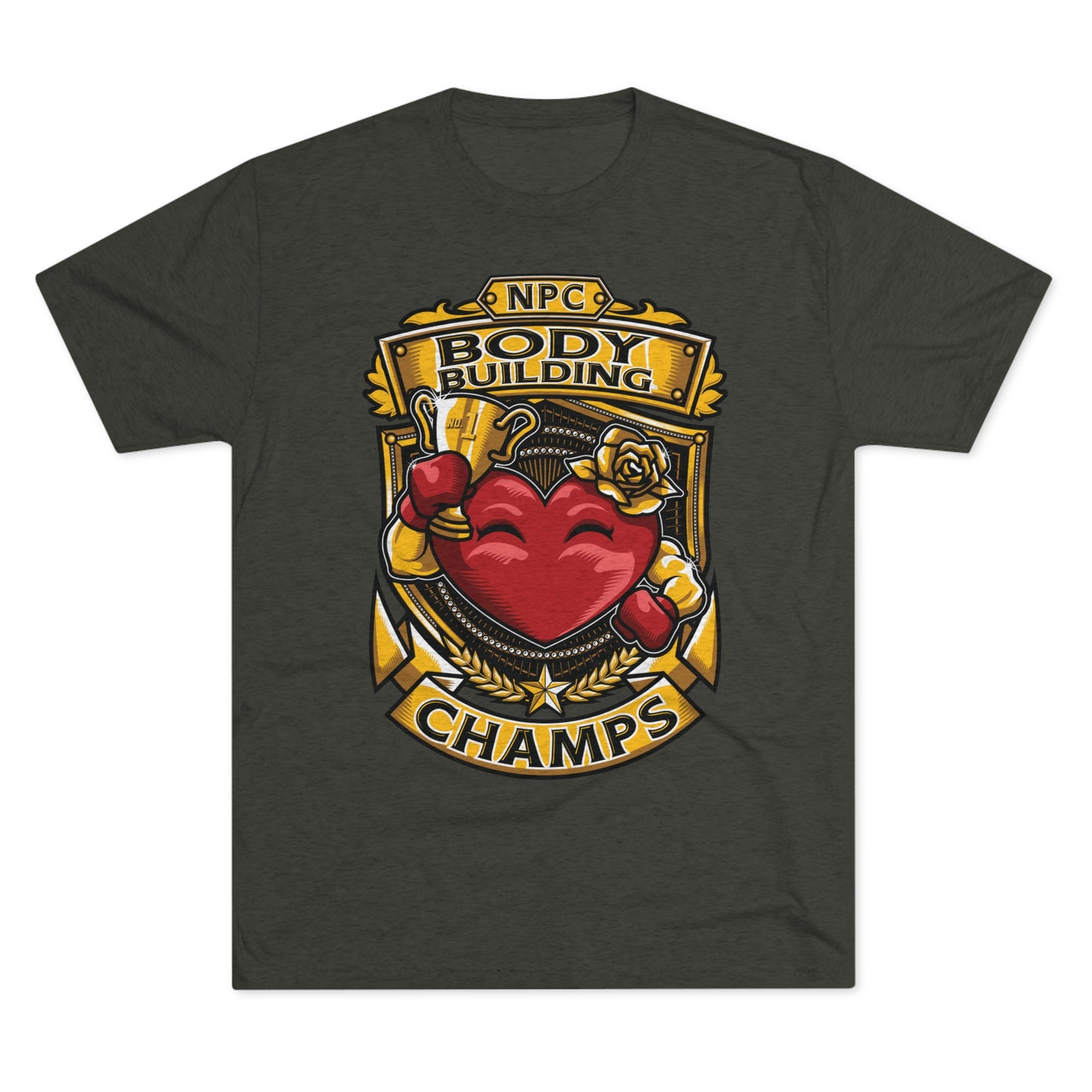 NPC BODY BUILDING CHAMPS - PREMIUM SOFT - Unisex Tri-Blend Crew Tee (Next Level 6010)