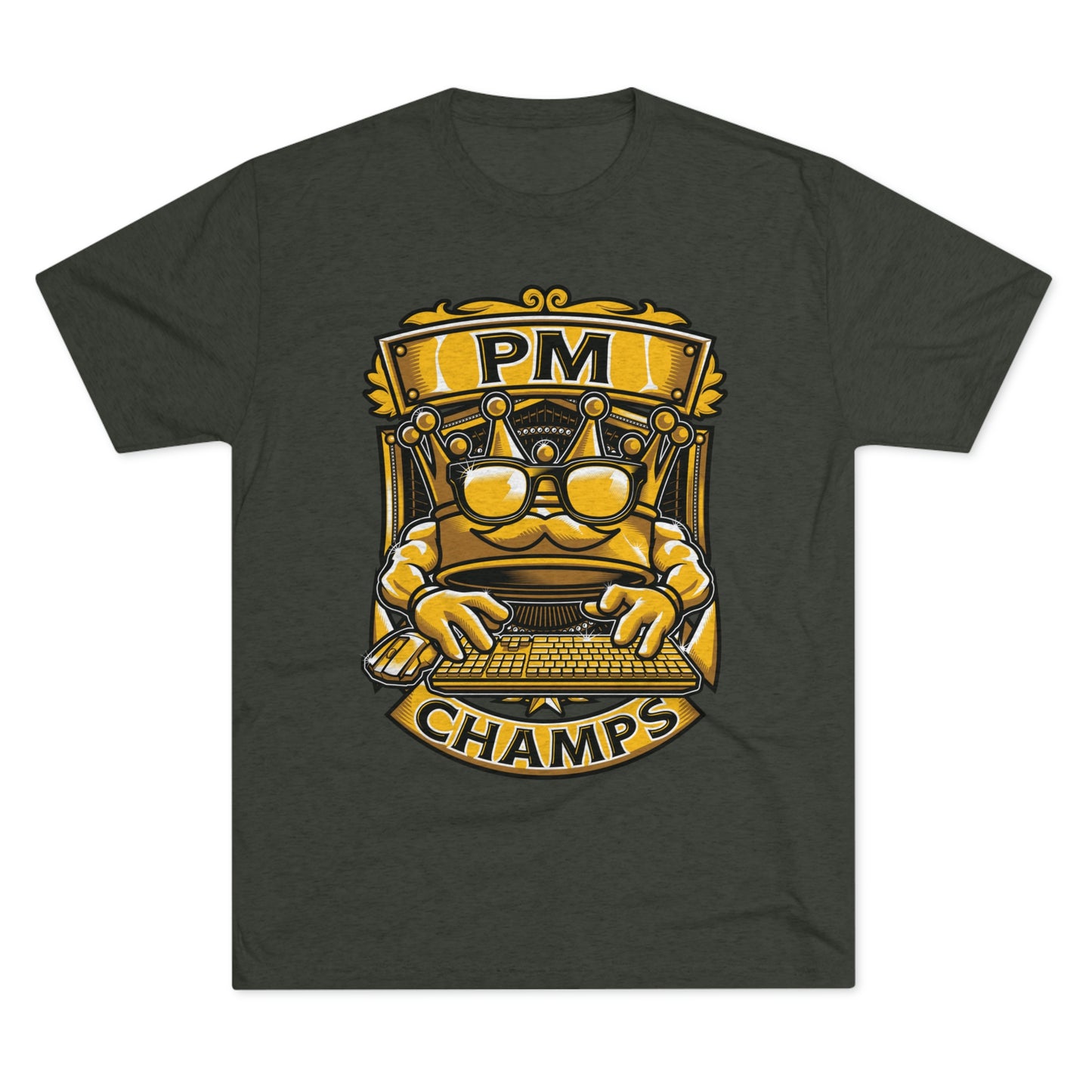PM CHAMPS (Men) - PREMIUM SOFT - Unisex Tri-Blend Crew Tee (Next Level 6010)