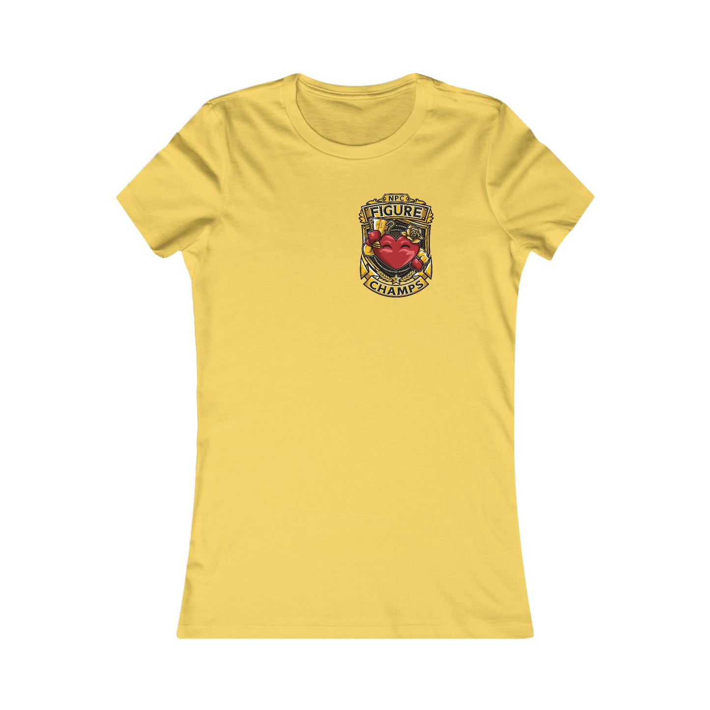 NPC FIGURE CHAMPS! (Small Front Logo) - Women's Favorite Tee (Bella+Canvas)