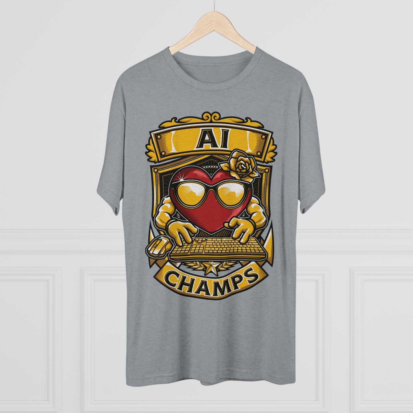 AI CHAMPS - PREMIUM SOFT - Unisex Tri-Blend Crew Tee (Next Level 6010)