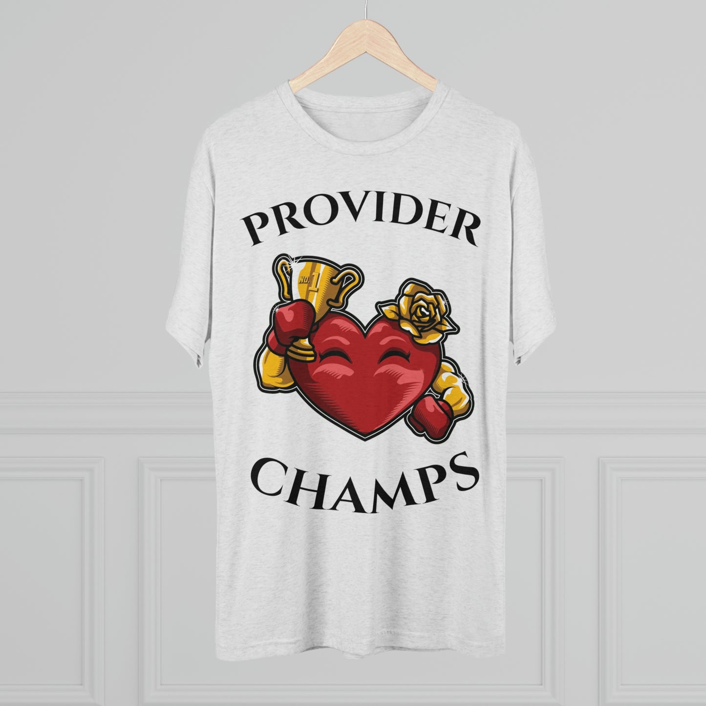 PROVIDER CHAMPS (Alternate Logo) - PREMIUM SOFT - Unisex Tri-Blend Crew Tee (Next Level 6010)