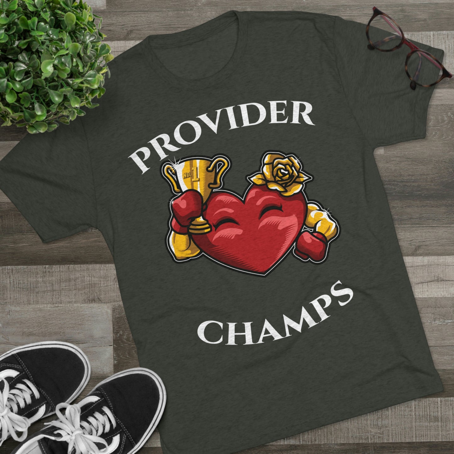 PROVIDER CHAMPS (Alternate Logo) - PREMIUM SOFT - Unisex Tri-Blend Crew Tee (Next Level 6010)