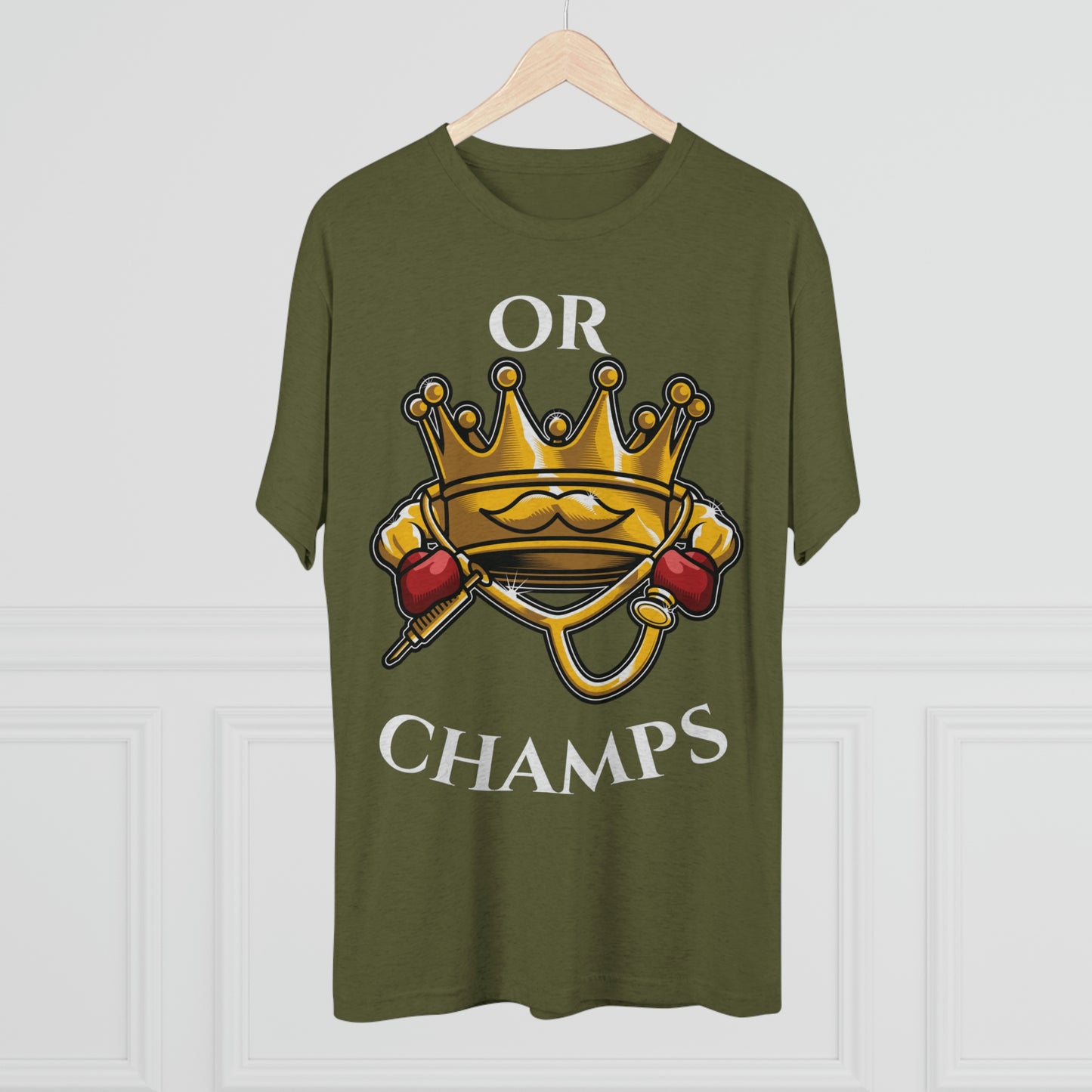 OR CHAMPS (No background) - PREMIUM SOFT - Unisex Tri-Blend Crew Tee (Next Level 6010)