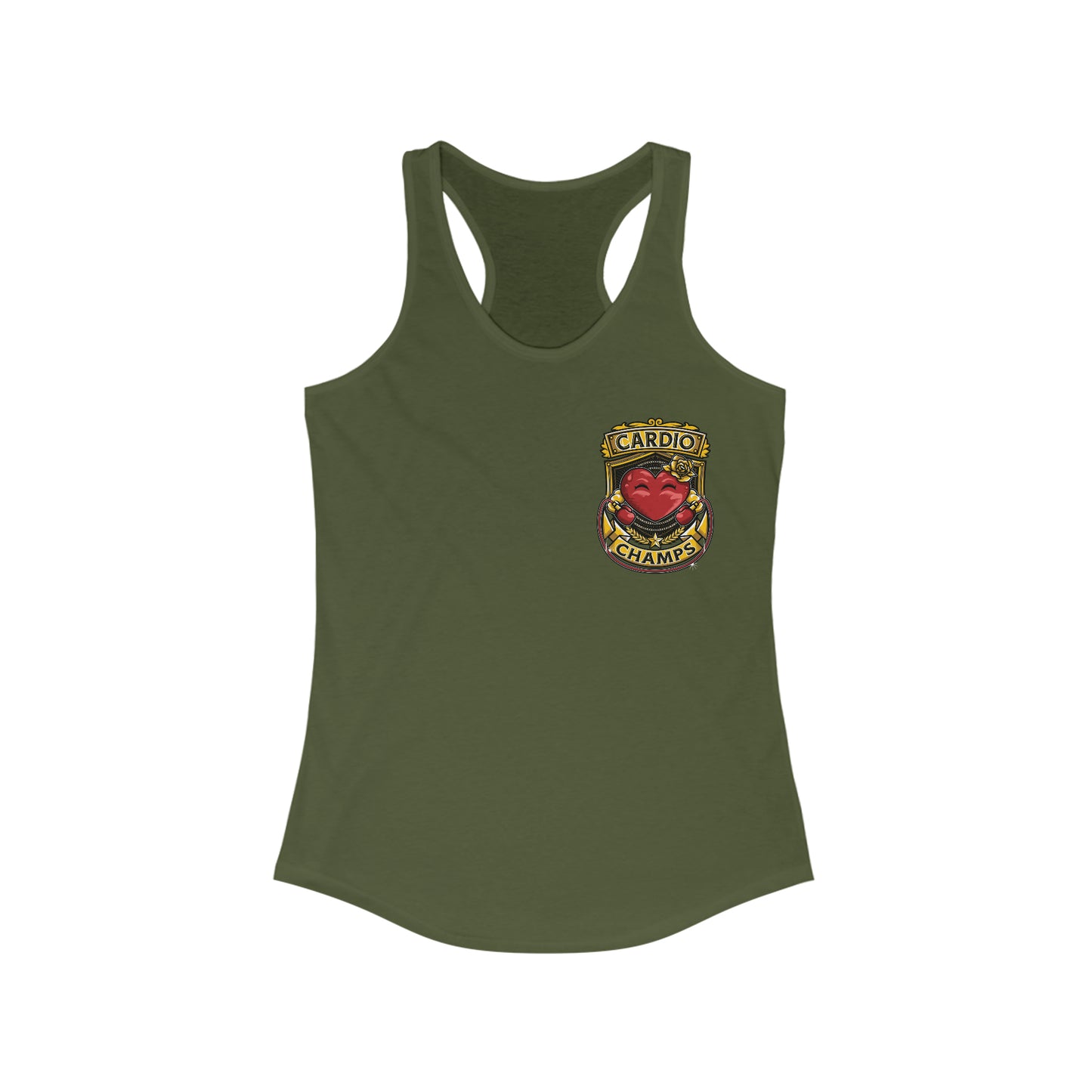 CARDIO CHAMPS (Small Logo) - Women's Ideal Racerback Tank