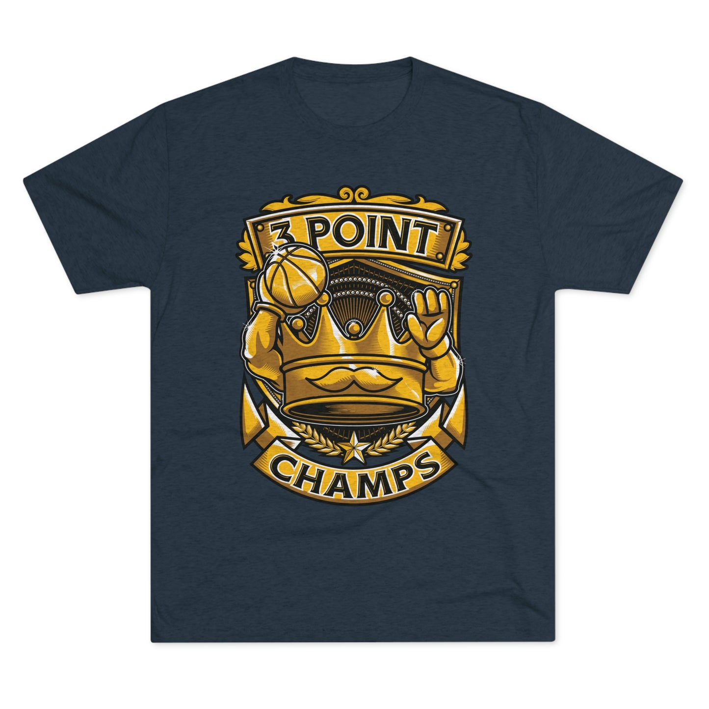 3 POINT CHAMPS - PREMIUM SOFT - Unisex Tri-Blend Crew Tee (Next Level 6010)