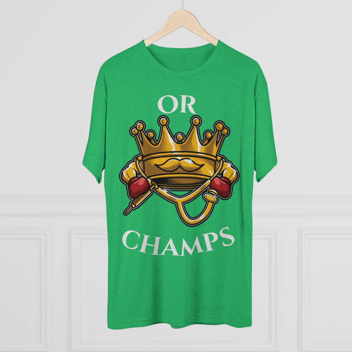 OR CHAMPS (No background) - PREMIUM SOFT - Unisex Tri-Blend Crew Tee (Next Level 6010)