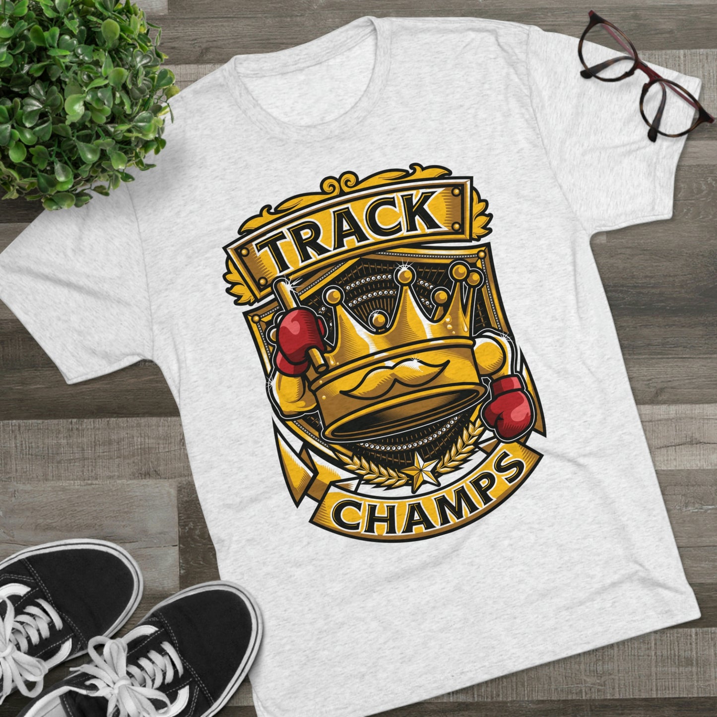 TRACK CHAMPS - PREMIUM SOFT - Unisex Tri-Blend Crew Tee (Next Level 6010)