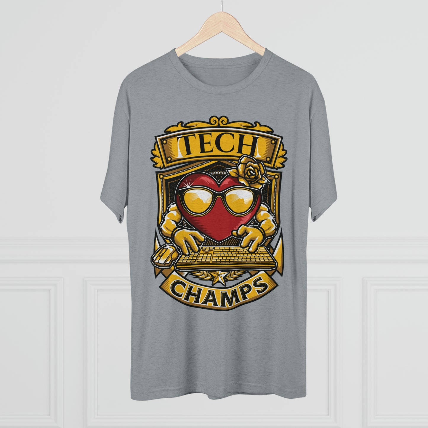 TECH CHAMPS - PREMIUM SOFT - Unisex Tri-Blend Crew Tee (Next Level 6010)