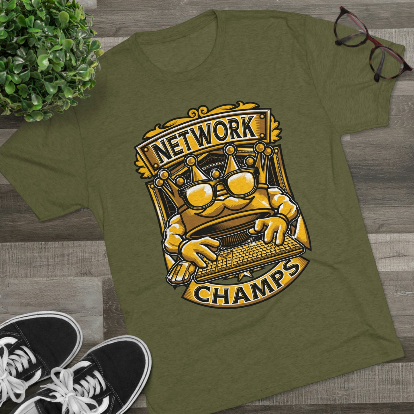 NETWORK CHAMPS (Men) - PREMIUM SOFT - Unisex Tri-Blend Crew Tee (Next Level 6010)