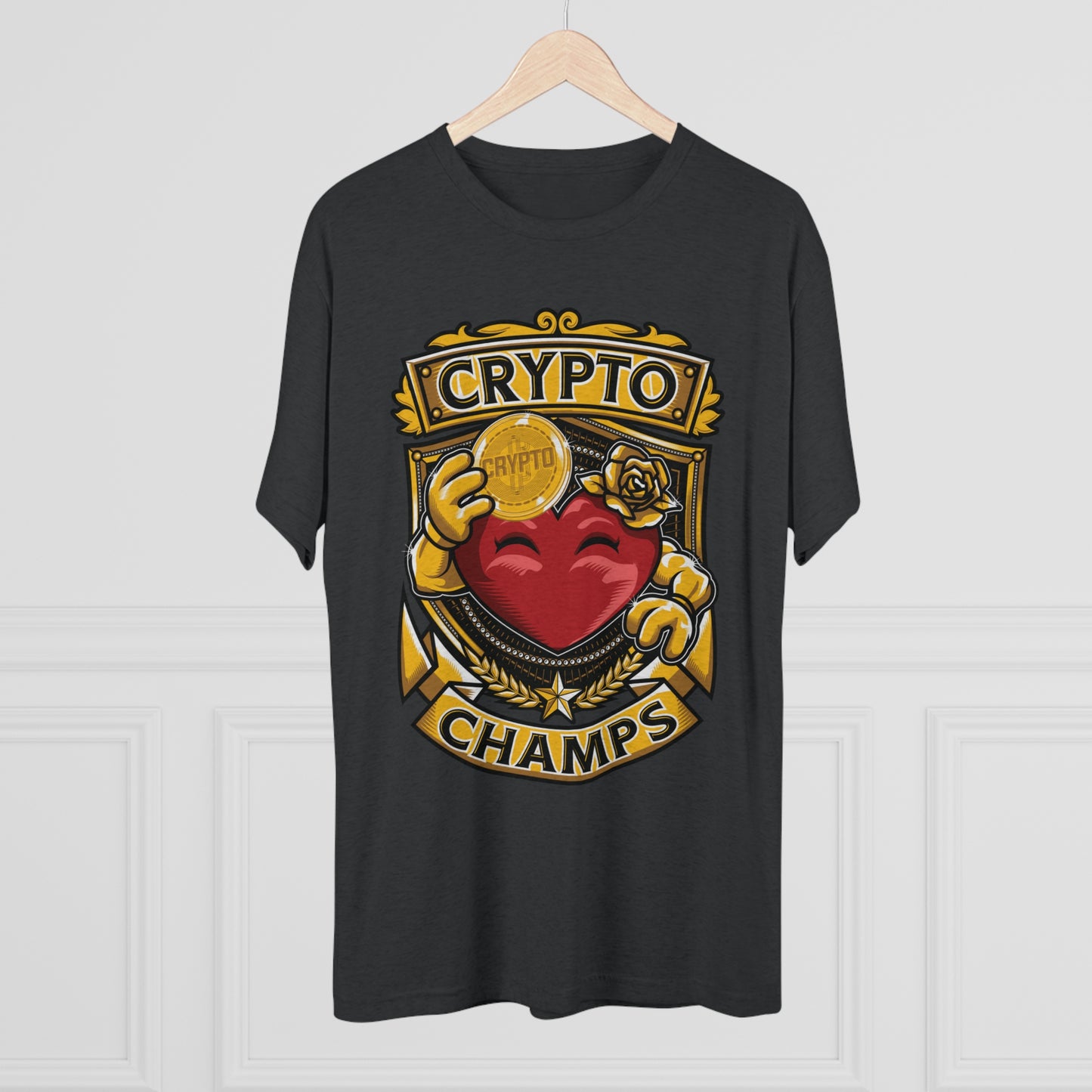 CRYPTO CHAMPS - PREMIUM SOFT - Unisex Tri-Blend Crew Tee (Next Level 6010)
