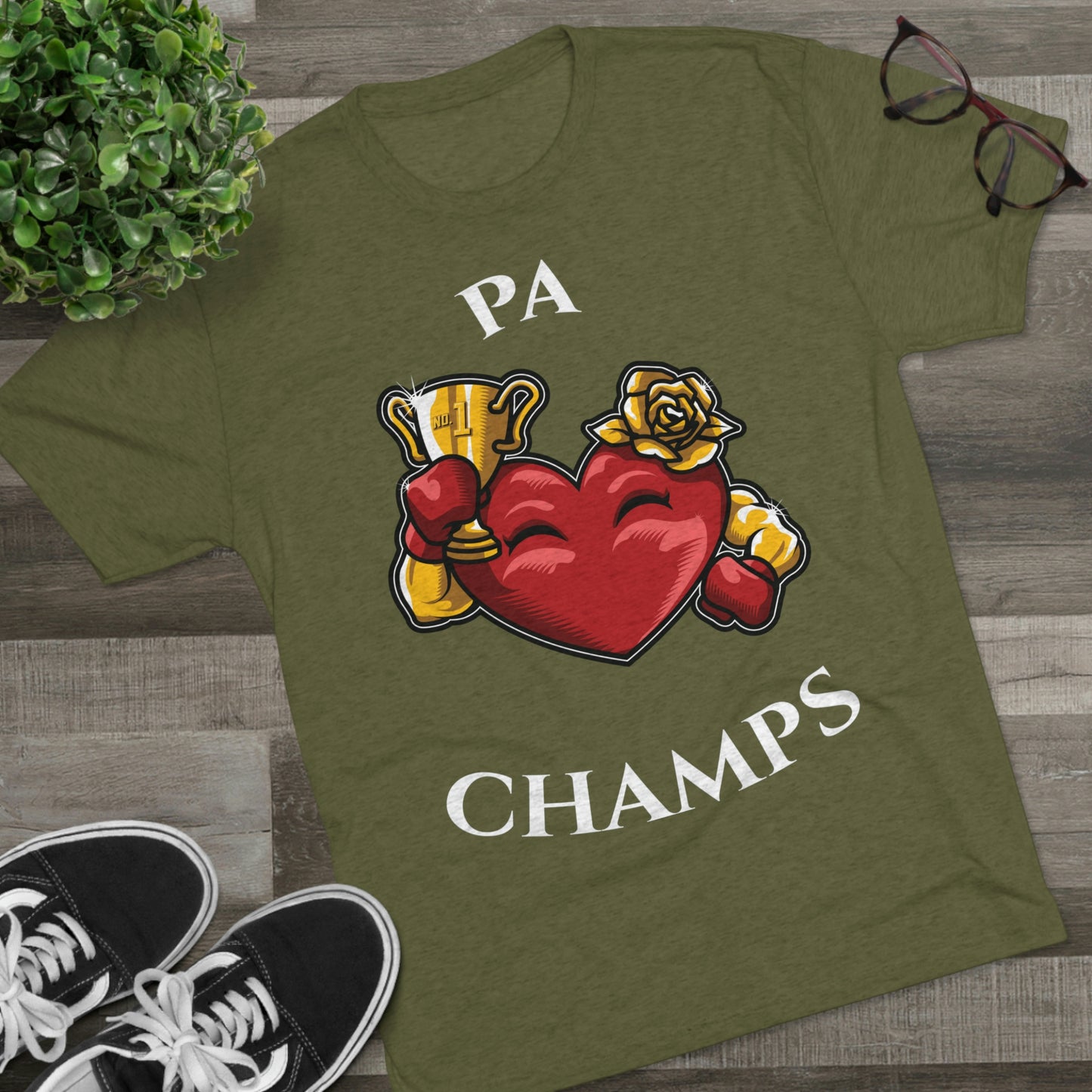 PA CHAMPS (Alternate Logo) - PREMIUM SOFT - Unisex Tri-Blend Crew Tee (Next Level 6010)