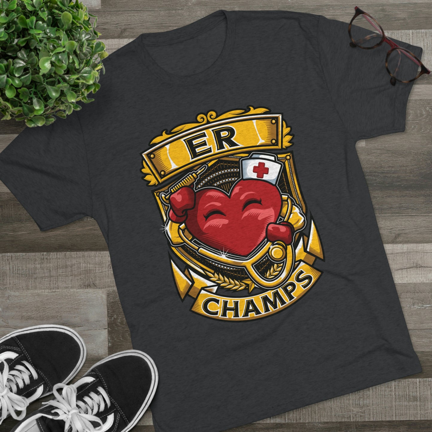 ER CHAMPS - PREMIUM SOFT - Unisex Tri-Blend Crew Tee (Next Level 6010)