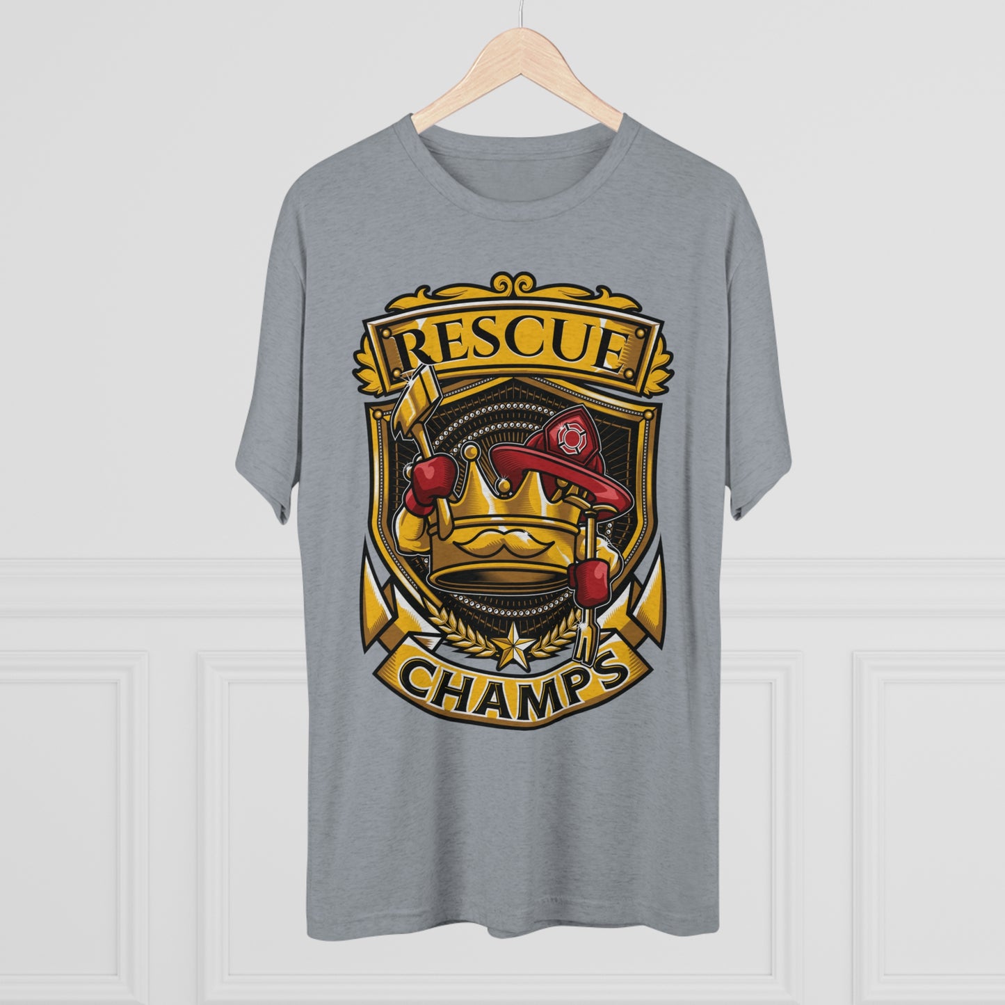 RESCUE CHAMPS - PREMIUM SOFT - Unisex Tri-Blend Crew Tee (Next Level 6010)