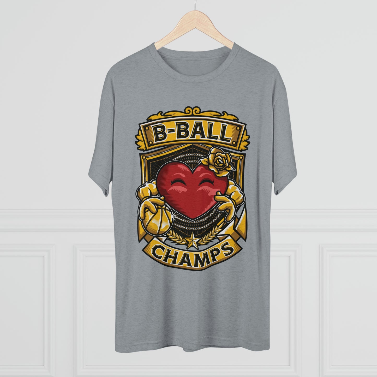 B-BALL CHAMPS - PREMIUM SOFT - Unisex Tri-Blend Crew Tee (Next Level 6010)