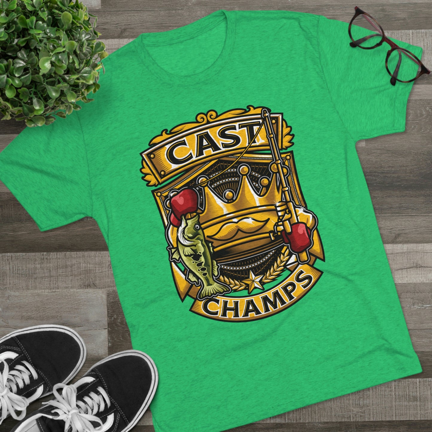 CAST CHAMPS - PREMIUM SOFT - Unisex Tri-Blend Crew Tee (Next Level 6010)