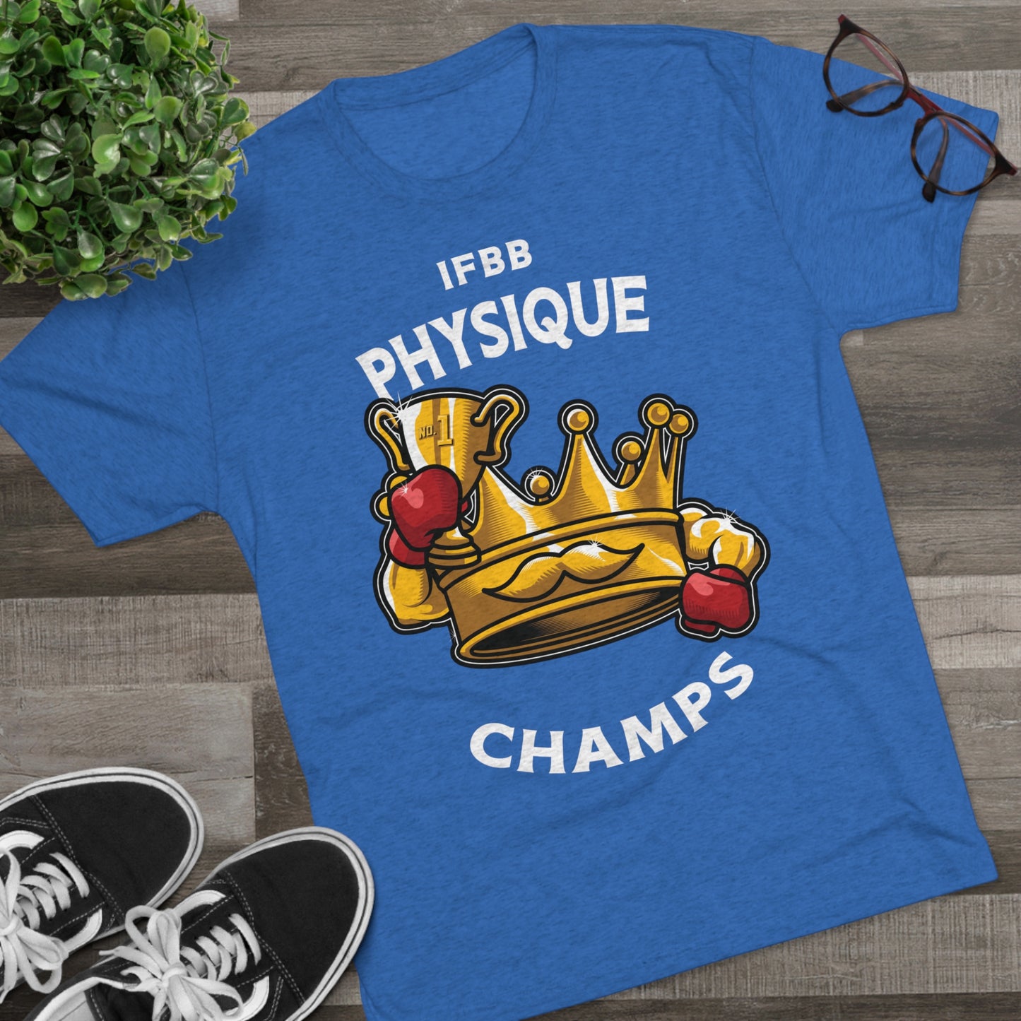 IFBB PHYSIQUE CHAMPS (v2) - PREMIUM SOFT - Unisex Tri-Blend Crew Tee (Next Level 6010)