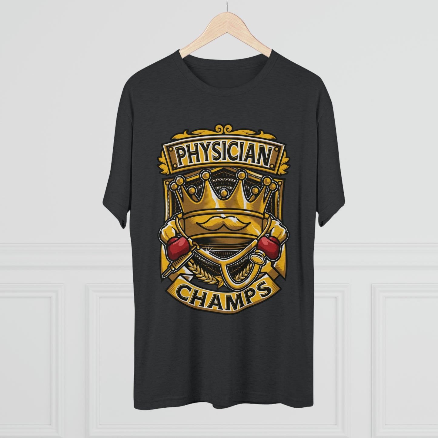 PHYSICIAN CHAMPS - PREMIUM SOFT - Unisex Tri-Blend Crew Tee (Next Level 6010)
