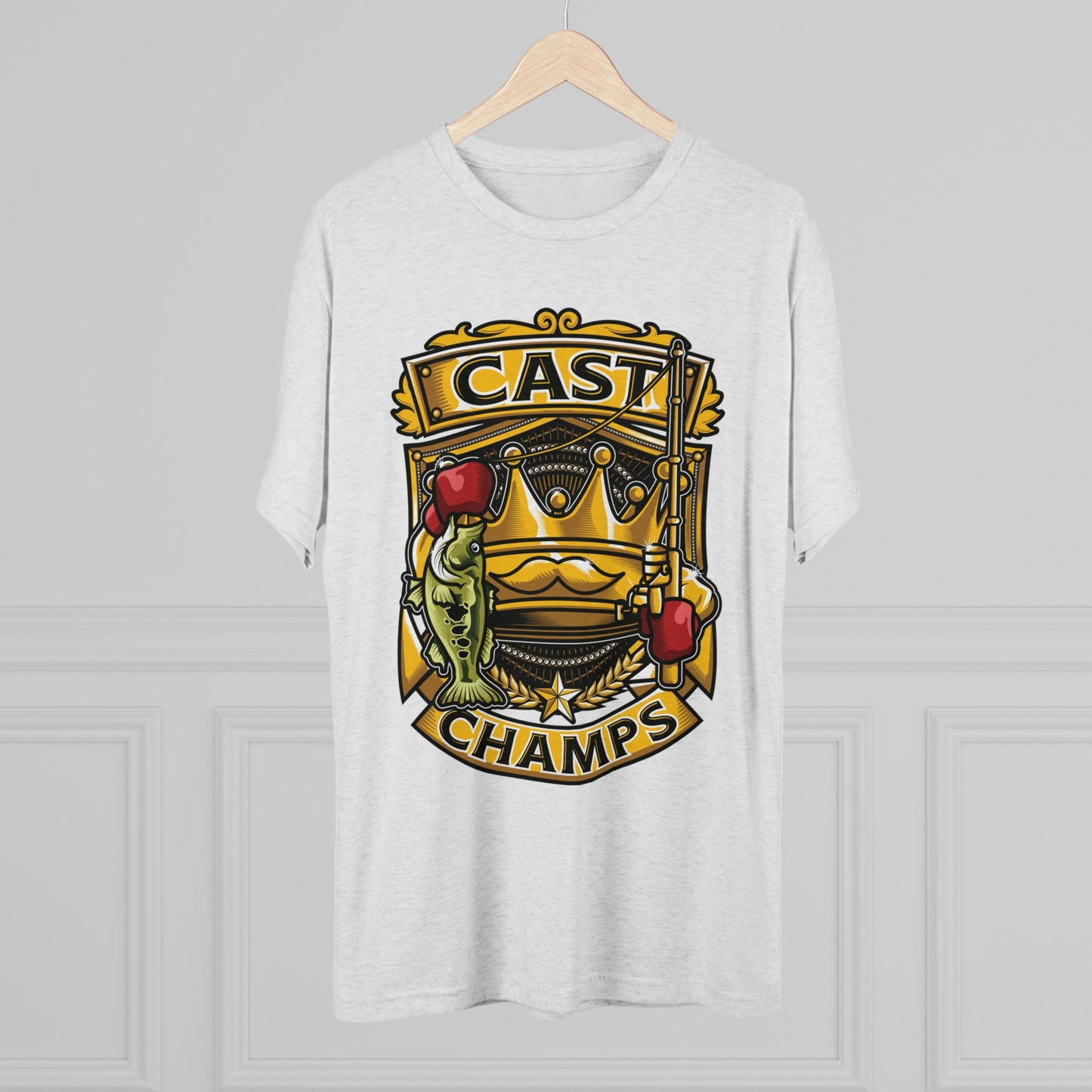 CAST CHAMPS - PREMIUM SOFT - Unisex Tri-Blend Crew Tee (Next Level 6010)