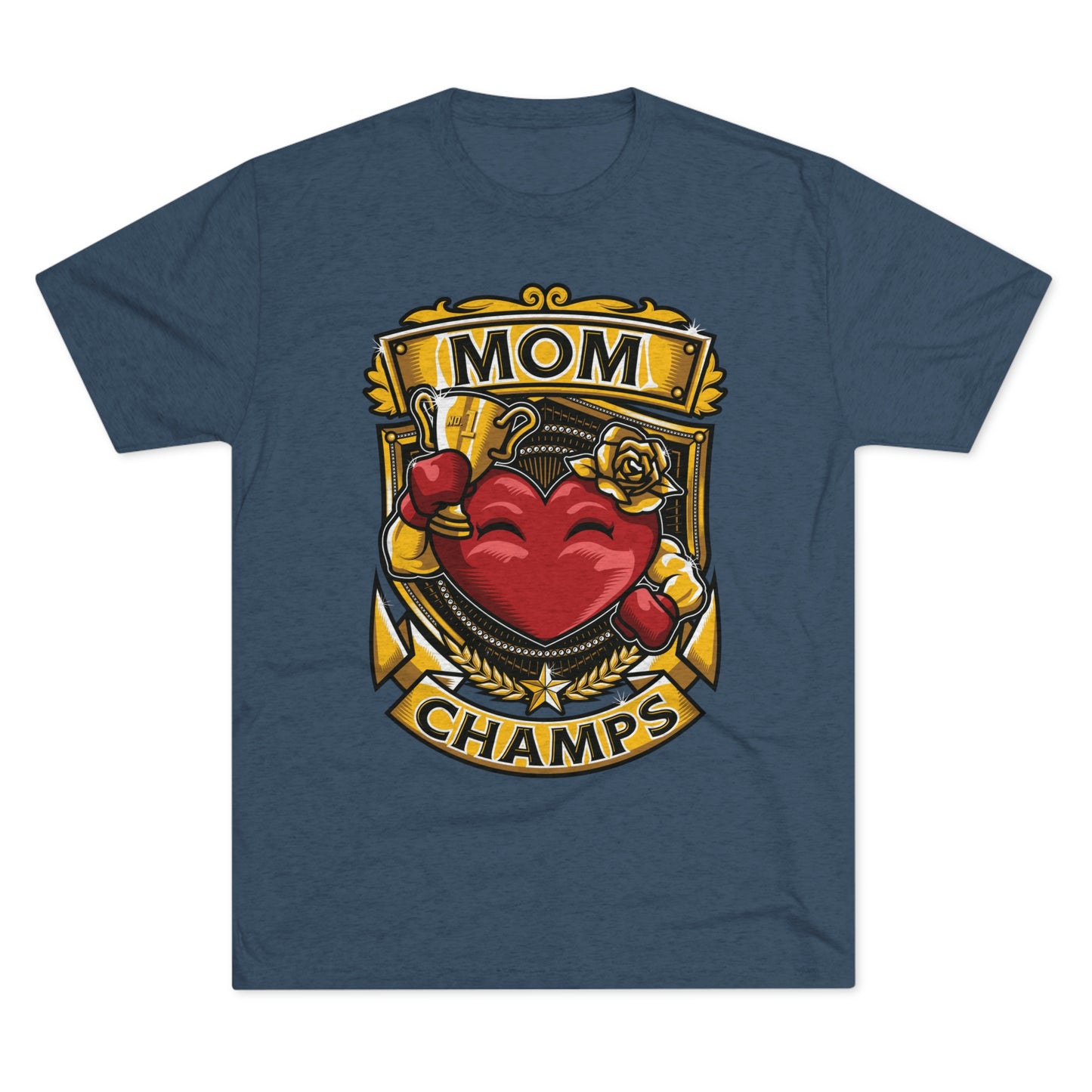 MOM CHAMPS - PREMIUM SOFT - Unisex Tri-Blend Crew Tee (Next Level 6010)