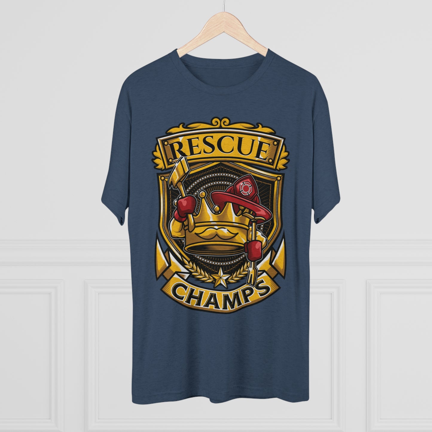 RESCUE CHAMPS - PREMIUM SOFT - Unisex Tri-Blend Crew Tee (Next Level 6010)