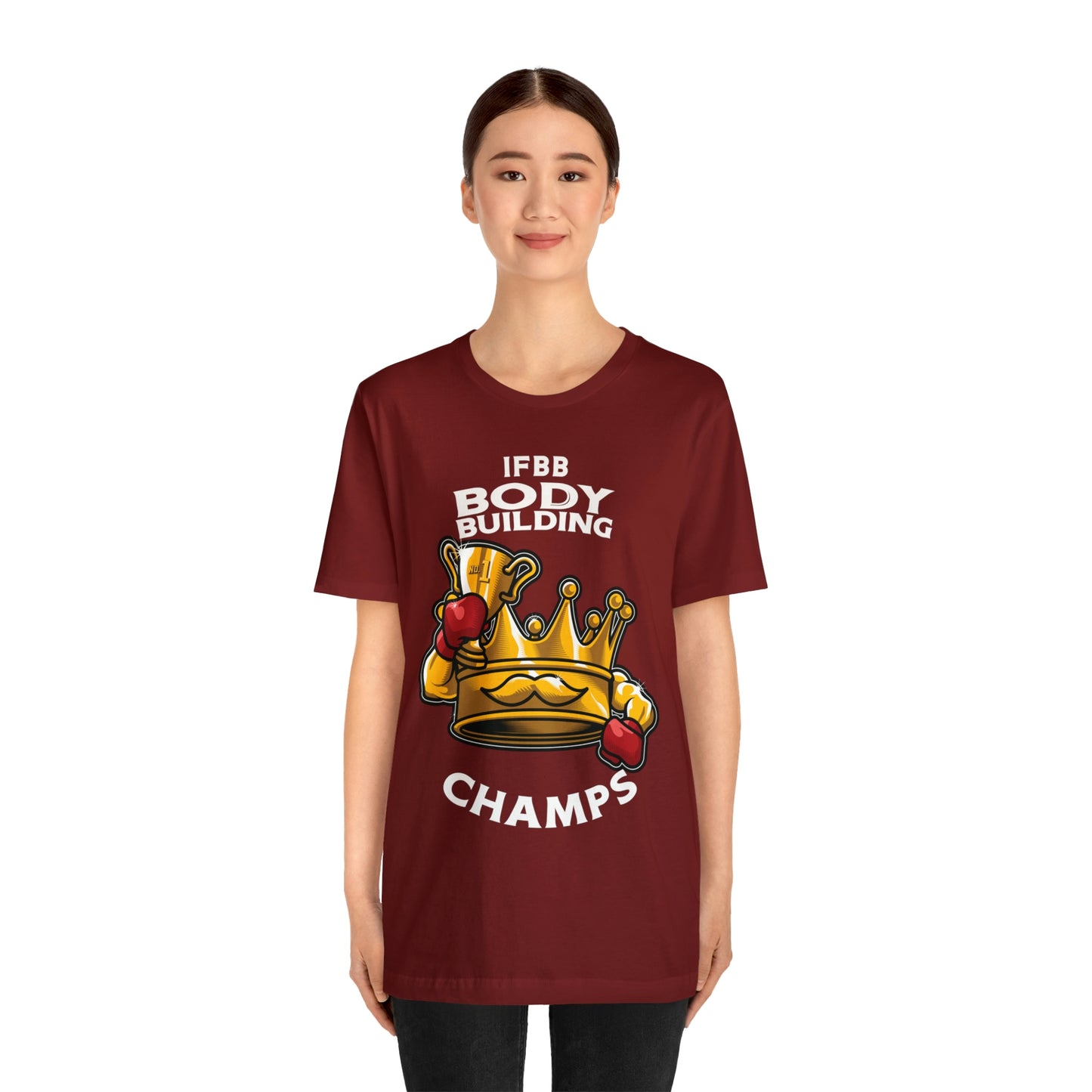 IFBB BODY BUILDING CHAMPS (v2) - Unisex Jersey Short Sleeve Tee (Bella+Canvas)