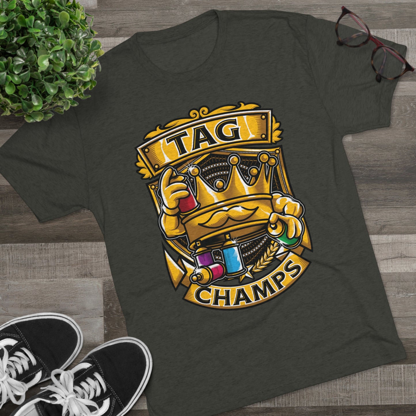 TAG CHAMPS - PREMIUM SOFT - Unisex Tri-Blend Crew Tee (Next Level 6010)
