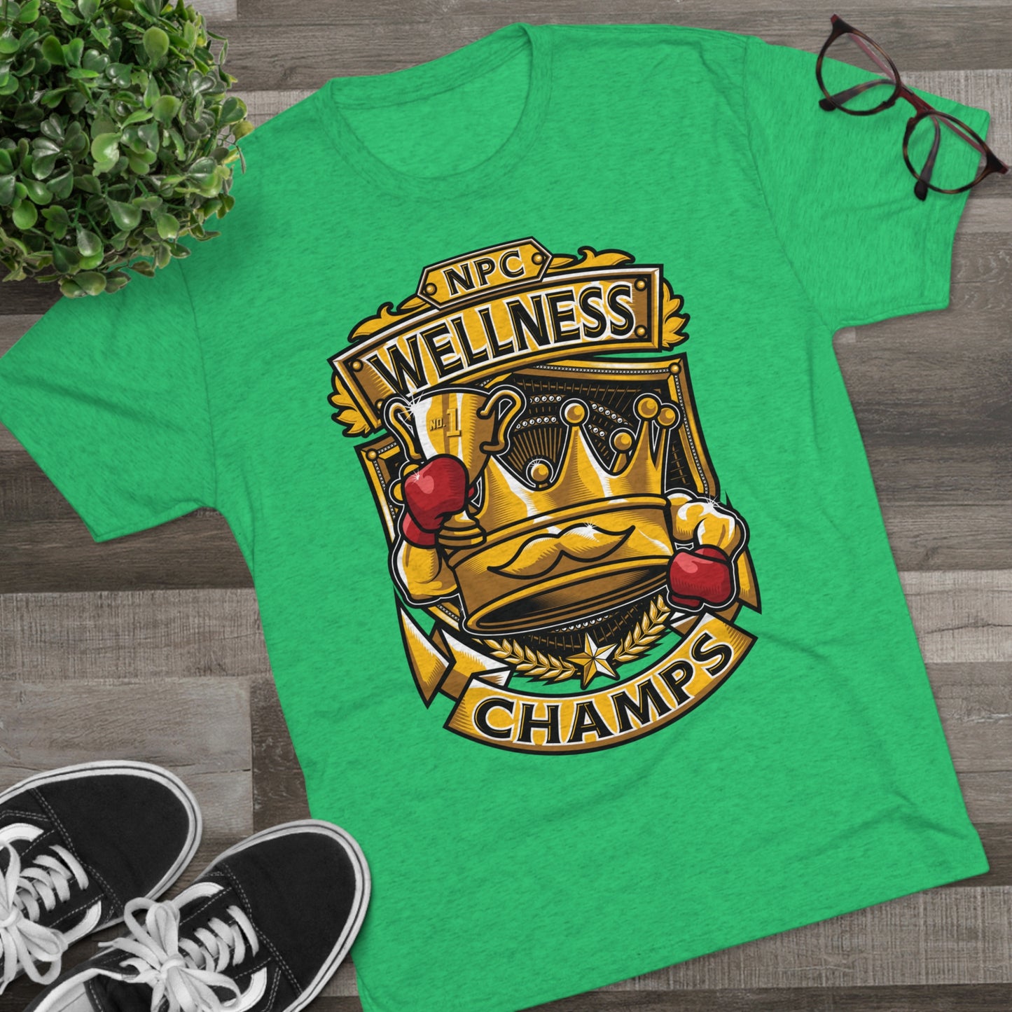 NPC WELLNESS CHAMPS - PREMIUM SOFT - Unisex Tri-Blend Crew Tee (Next Level 6010)