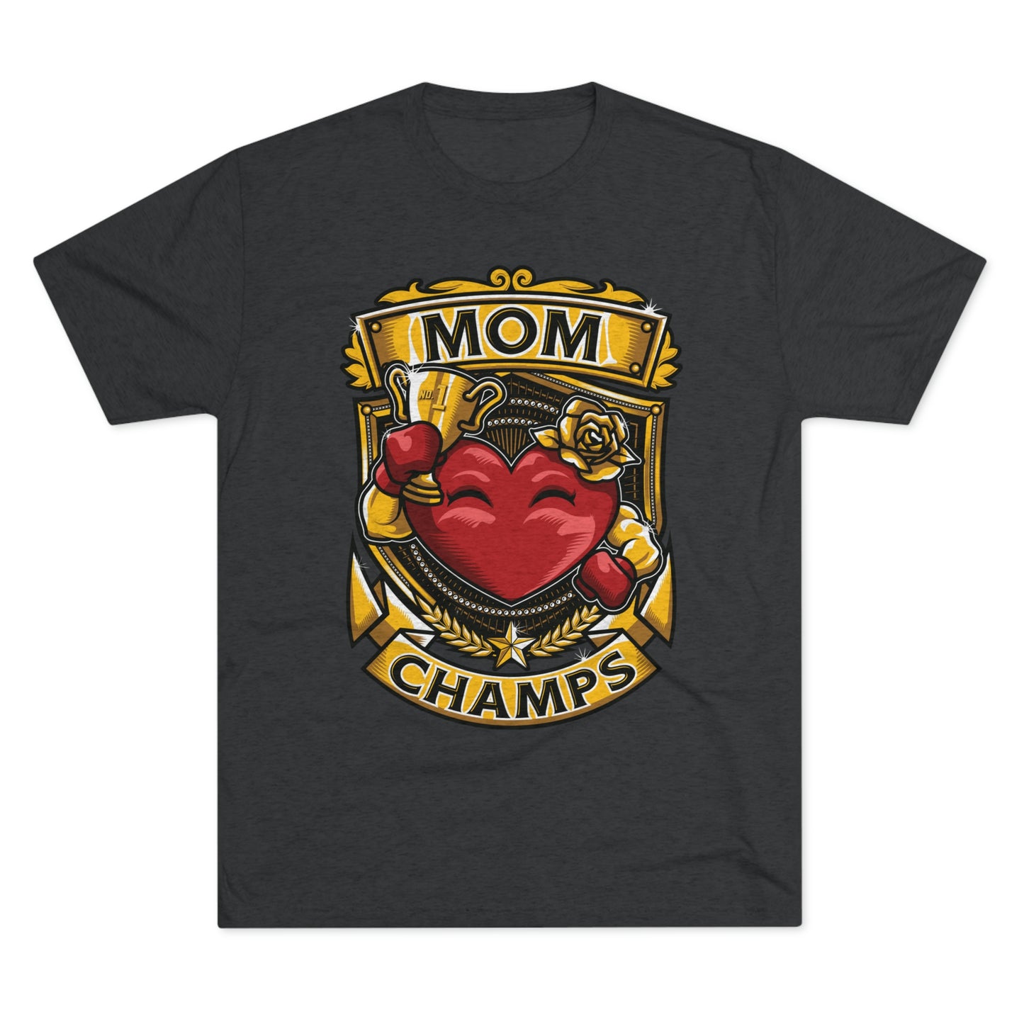 MOM CHAMPS - PREMIUM SOFT - Unisex Tri-Blend Crew Tee (Next Level 6010)