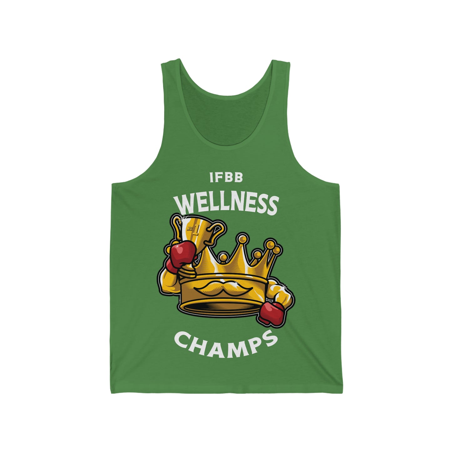 IFBB WELNESS CHAMPS (v2) - PREMIUM SOFT - Unisex Jersey Tank (Bella+Canvas 3480)