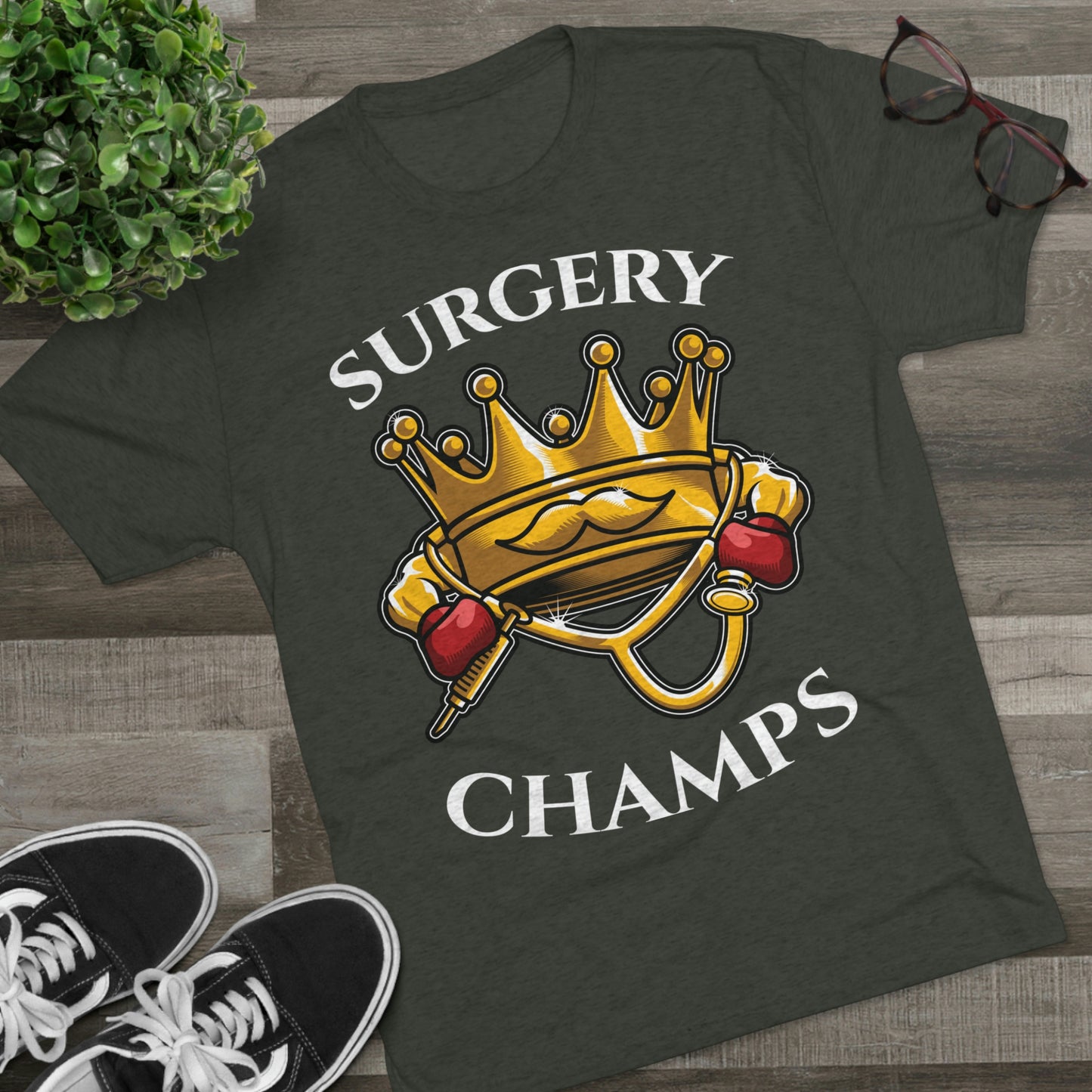 SURGERY CHAMPS - PREMIUM SOFT - Unisex Tri-Blend Crew Tee (Next Level 6010)