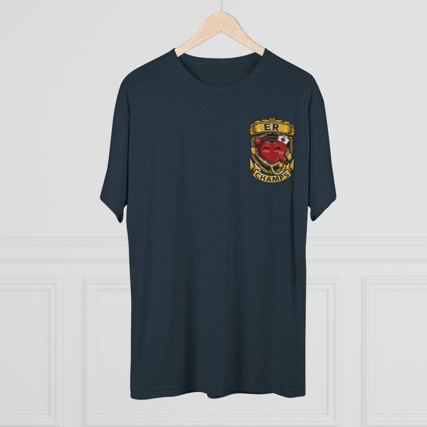 ER CHAMPS (Small Logo) - PREMIUM SOFT - Unisex Tri-Blend Crew Tee (Next Level 6010)