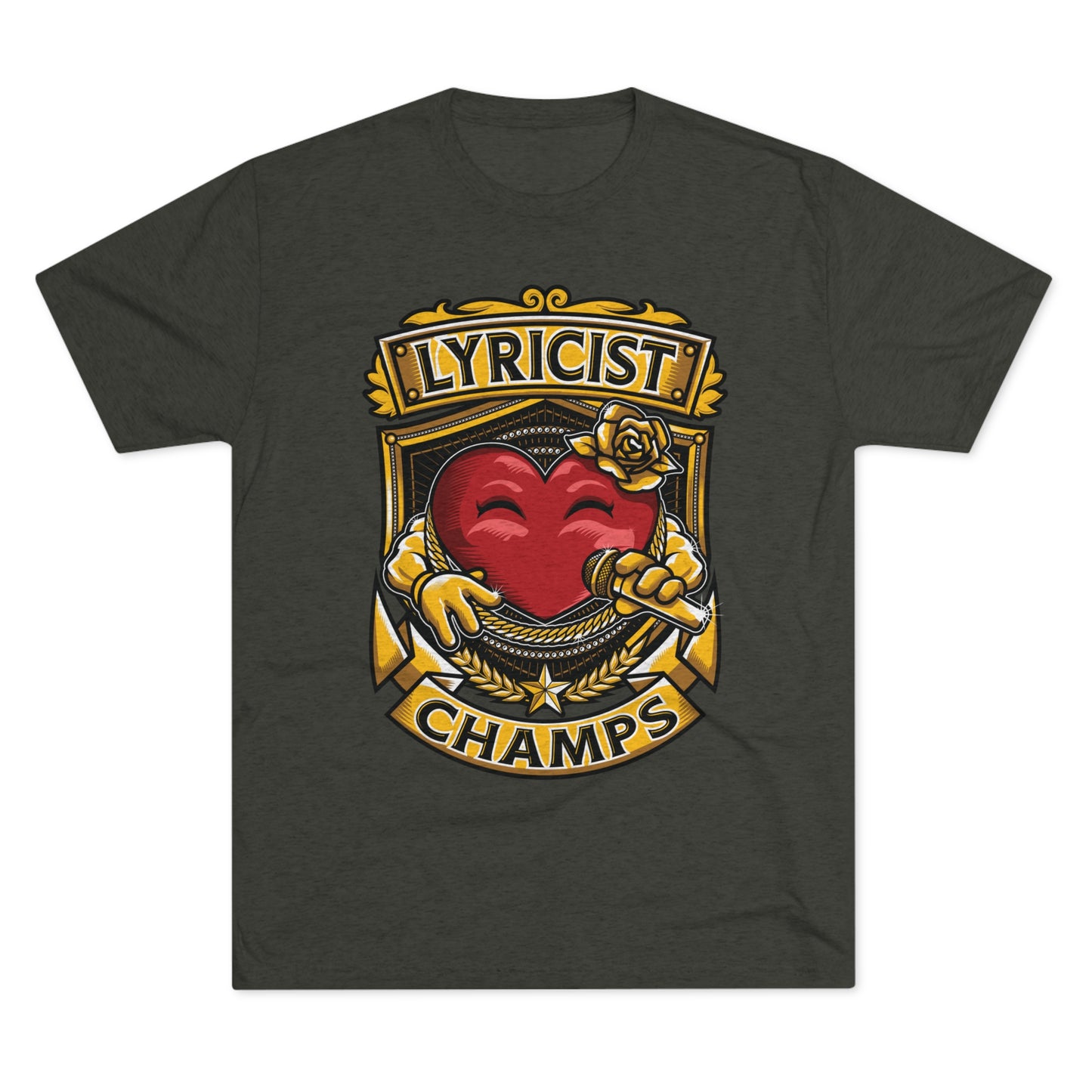 LYRICIST CHAMPS - PREMIUM SOFT - Unisex Tri-Blend Crew Tee (Next Level 6010)