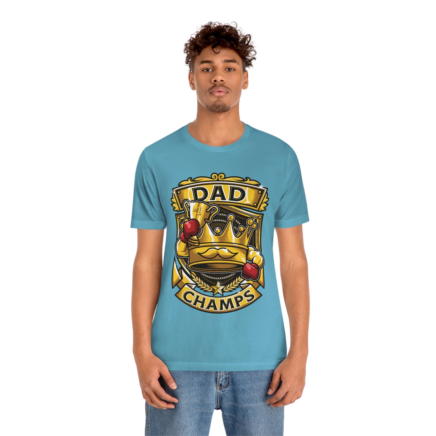Dad Champs! - Unisex Jersey Short Sleeve Tee (Canvas-Bella)