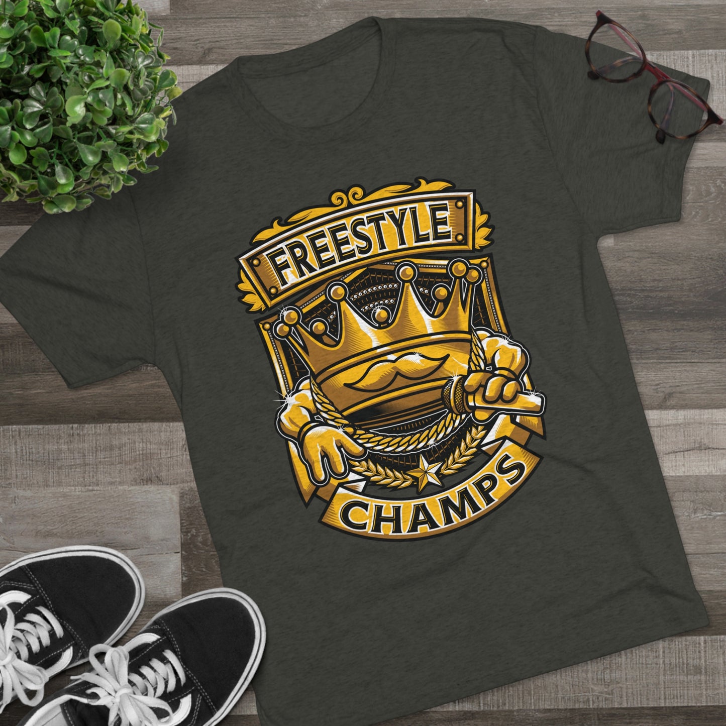 FREESTYLE CHAMPS - PREMIUM SOFT - Unisex Tri-Blend Crew Tee (Next Level 6010)
