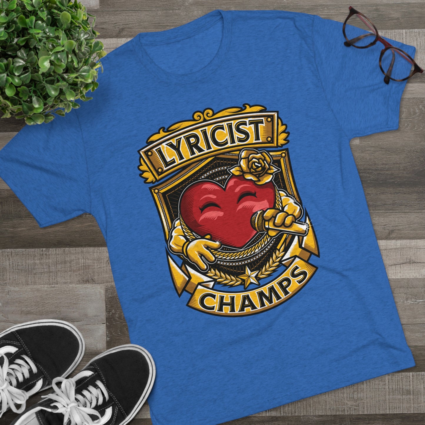 LYRICIST CHAMPS - PREMIUM SOFT - Unisex Tri-Blend Crew Tee (Next Level 6010)