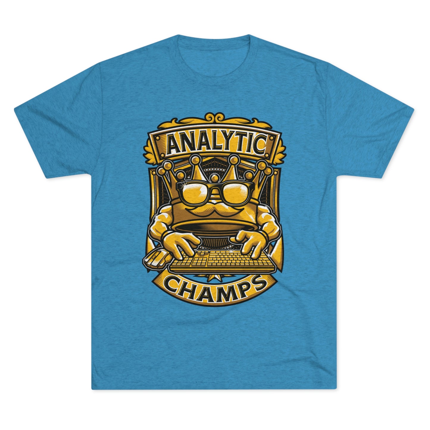 ANALYTICS CHAMPS (Men) - PREMIUM SOFT - Unisex Tri-Blend Crew Tee (Next Level 6010)