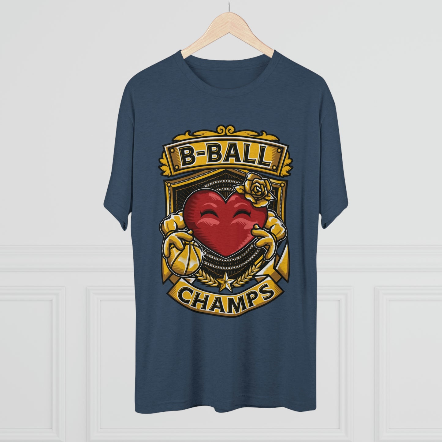 B-BALL CHAMPS - PREMIUM SOFT - Unisex Tri-Blend Crew Tee (Next Level 6010)
