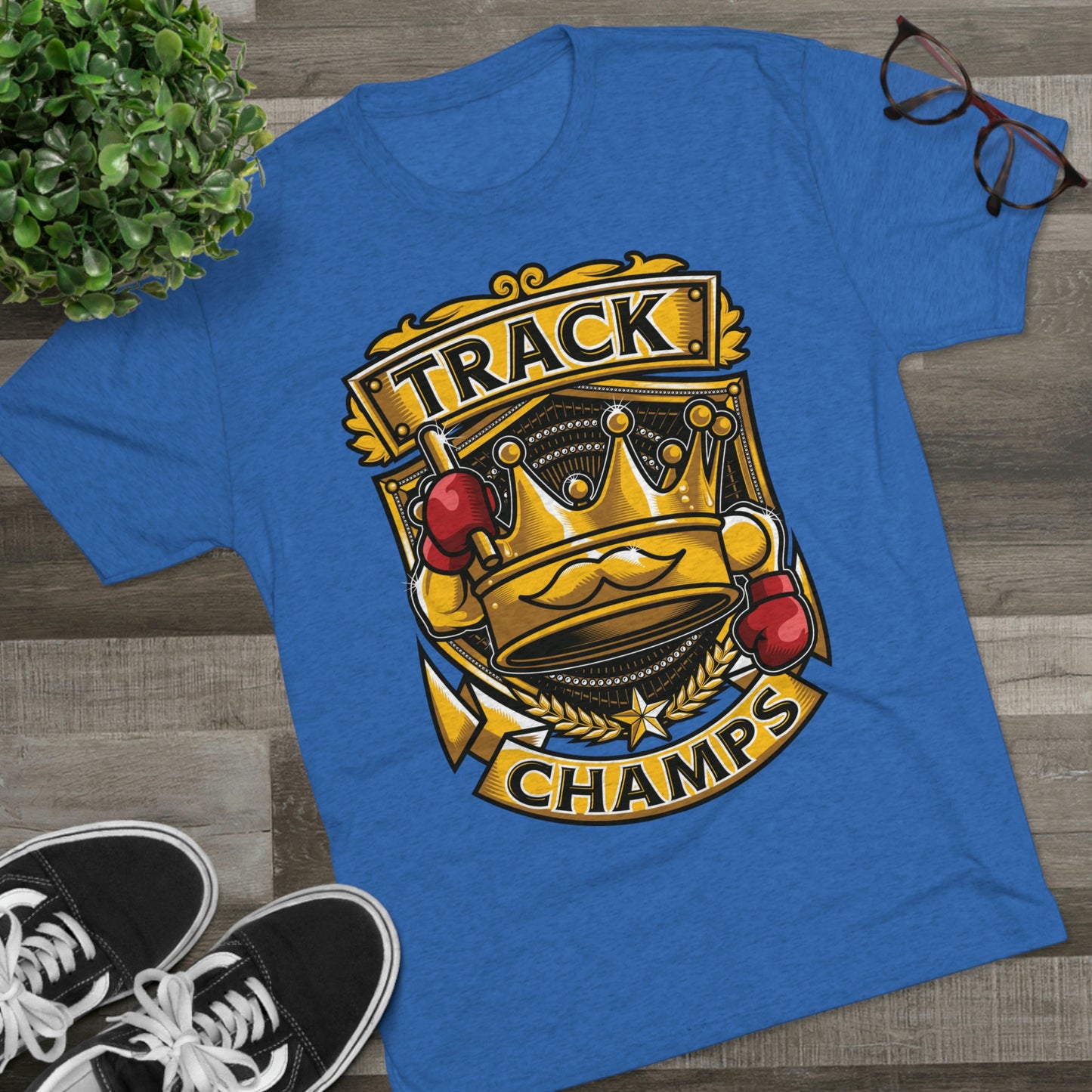 TRACK CHAMPS - PREMIUM SOFT - Unisex Tri-Blend Crew Tee (Next Level 6010)