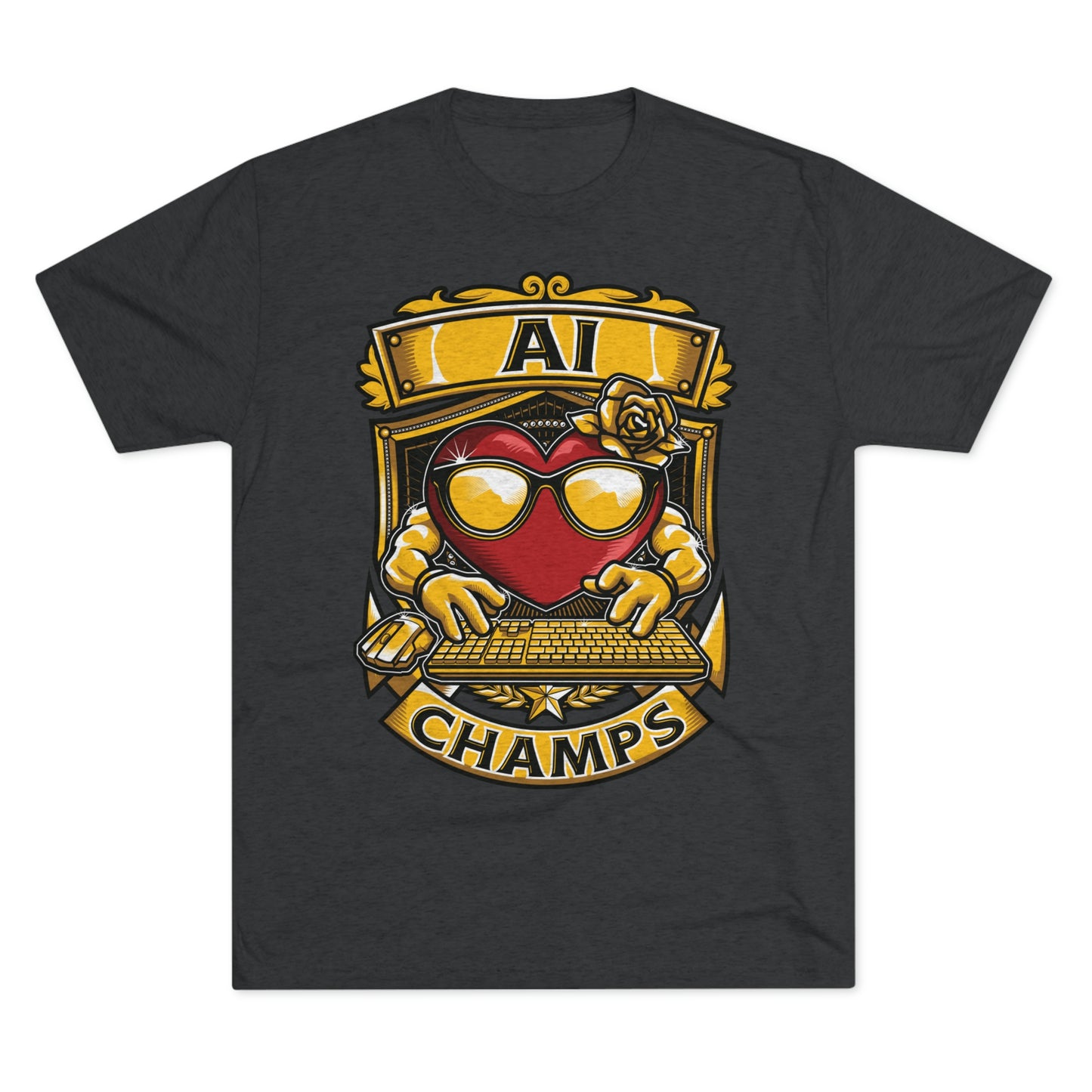 AI CHAMPS - PREMIUM SOFT - Unisex Tri-Blend Crew Tee (Next Level 6010)