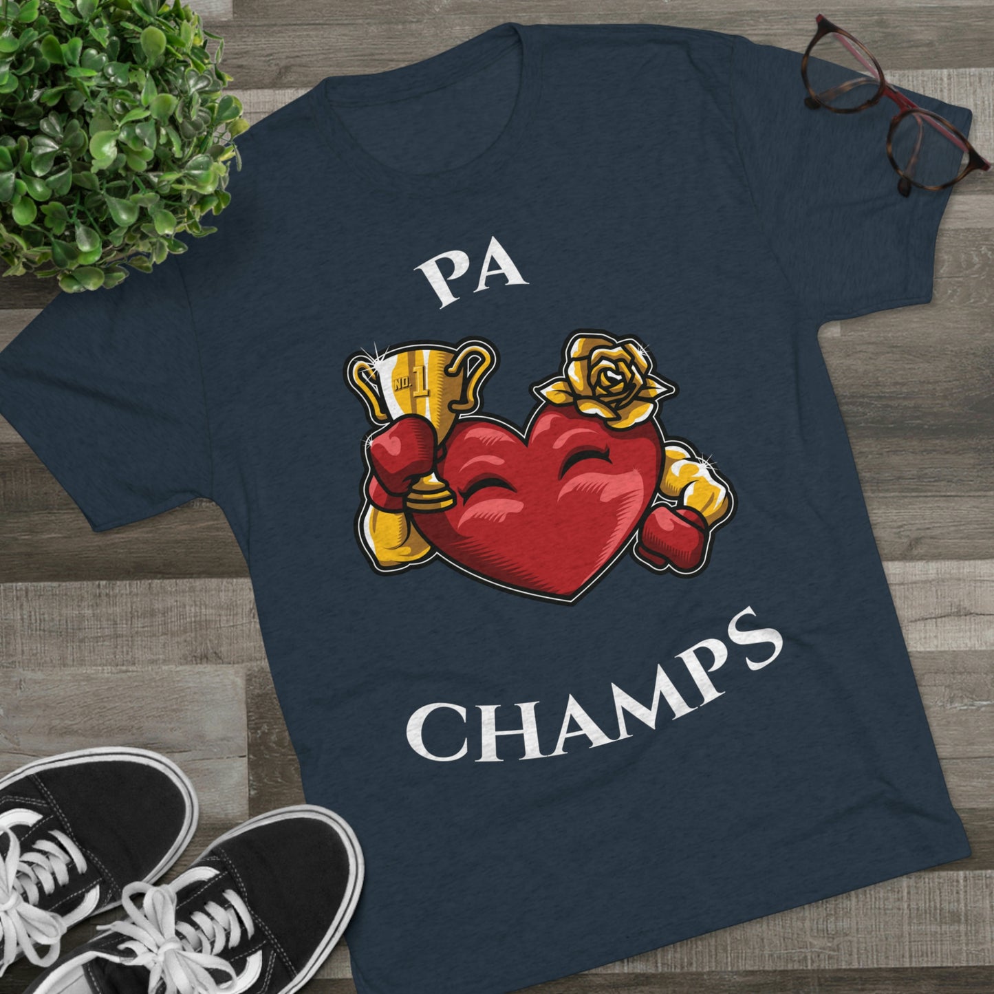 PA CHAMPS (Alternate Logo) - PREMIUM SOFT - Unisex Tri-Blend Crew Tee (Next Level 6010)