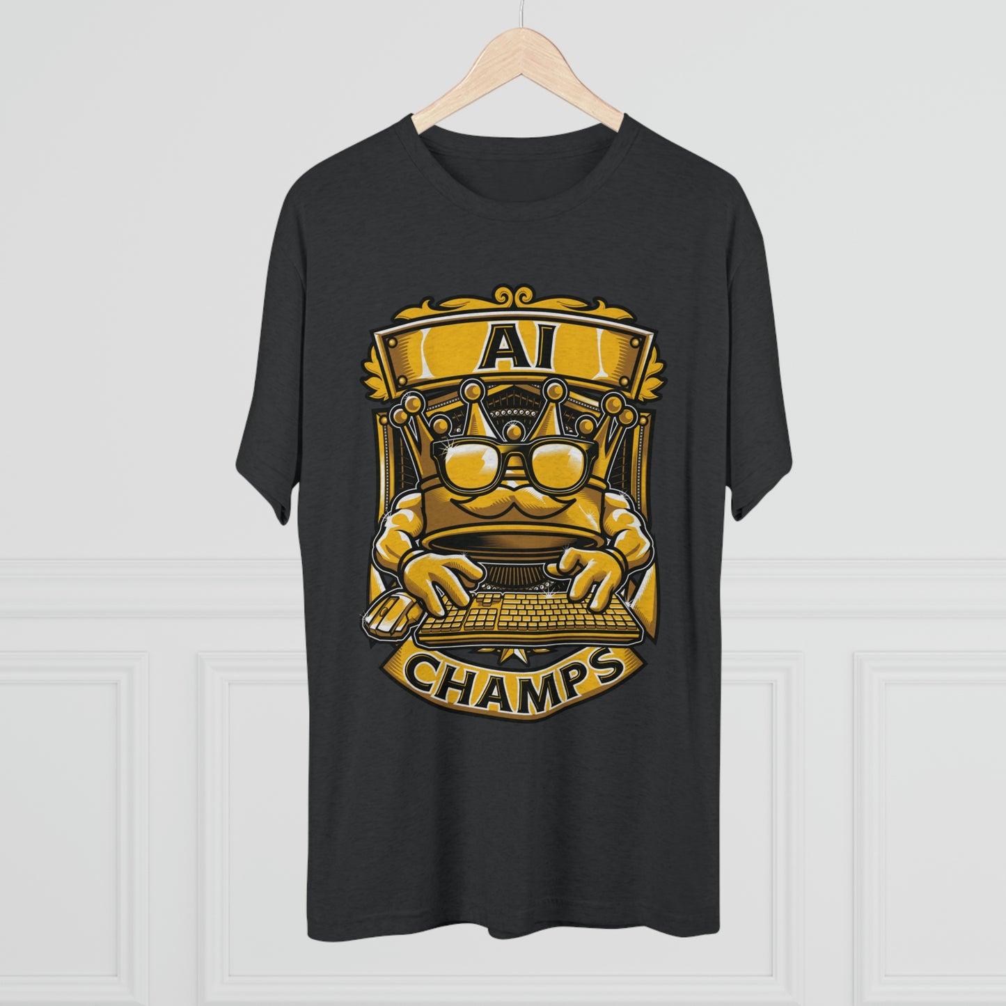 AI CHAMPS (Men) - PREMIUM SOFT - Unisex Tri-Blend Crew Tee (Next Level 6010)