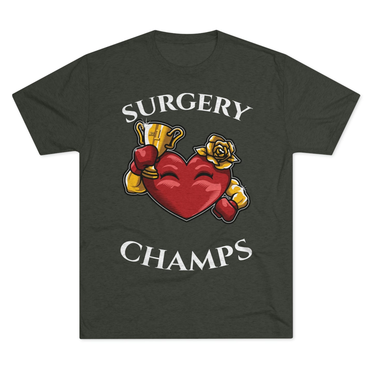 SURGERY CHAMPS (Alternate Logo) - PREMIUM SOFT - Unisex Tri-Blend Crew Tee (Next Level 6010)