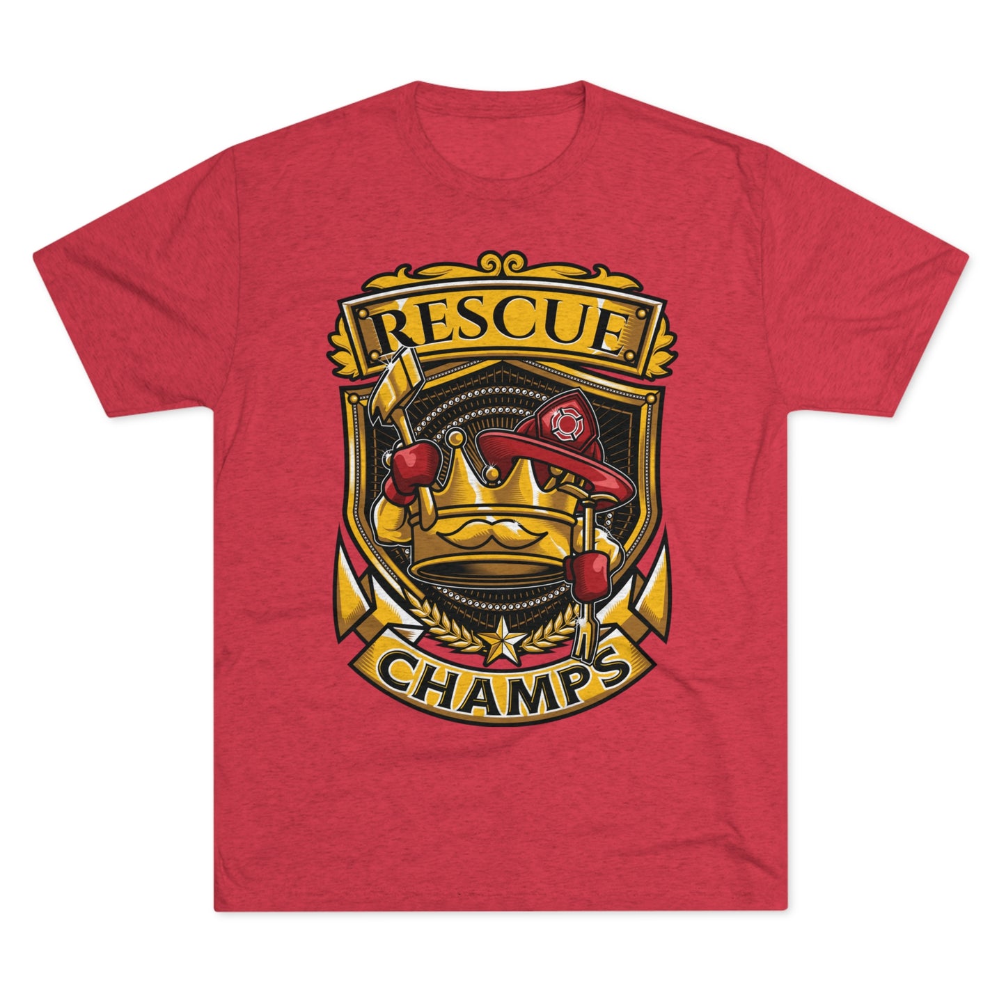 RESCUE CHAMPS - PREMIUM SOFT - Unisex Tri-Blend Crew Tee (Next Level 6010)