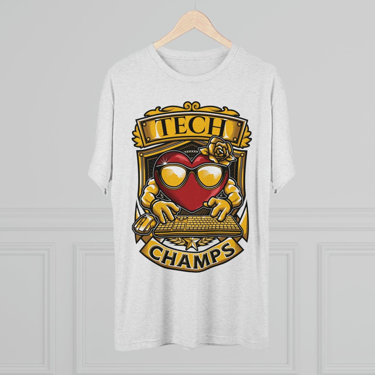 TECH CHAMPS - PREMIUM SOFT - Unisex Tri-Blend Crew Tee (Next Level 6010)